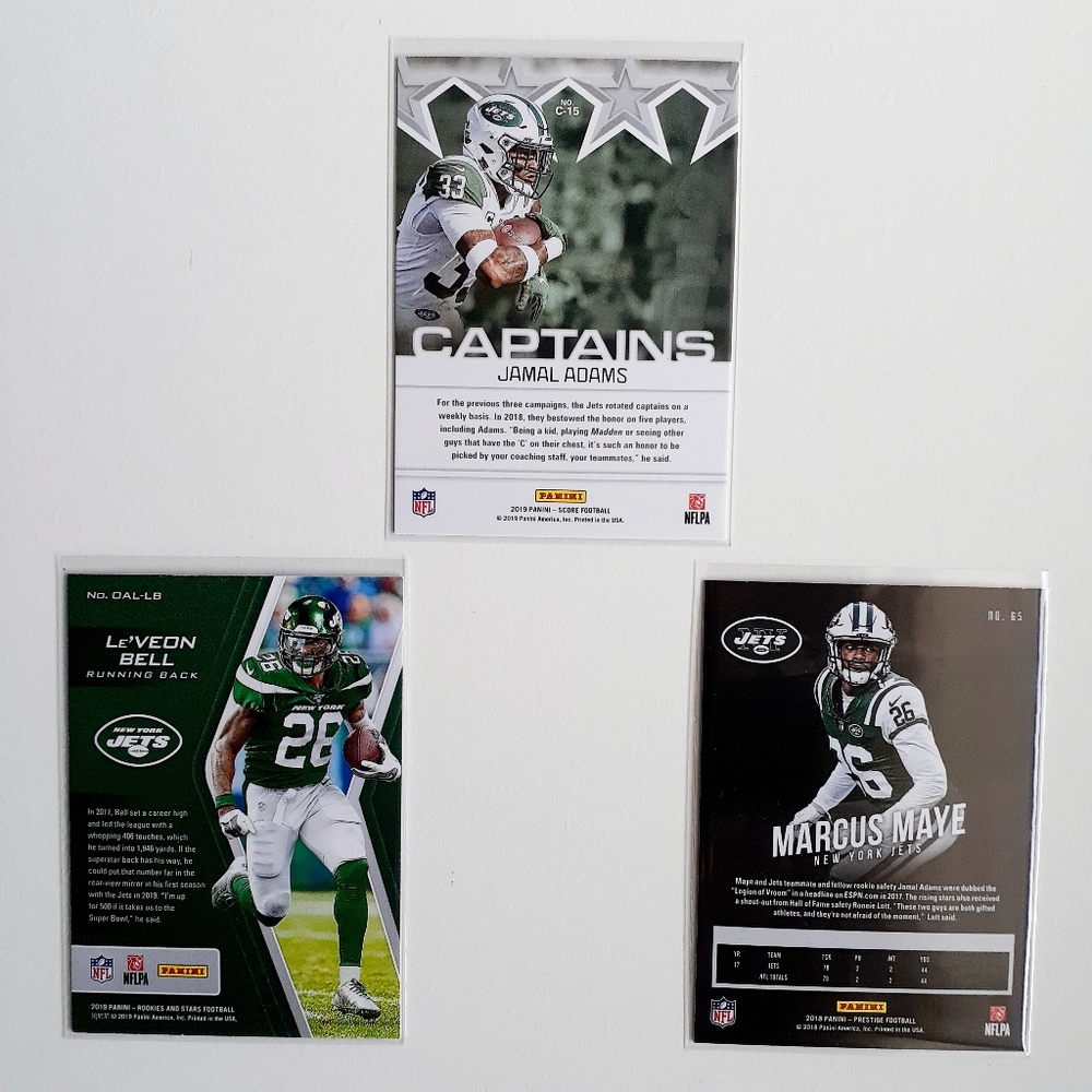 New York Jets 9 Card Lot - FTBL [25_1] - Picture 4 of 8